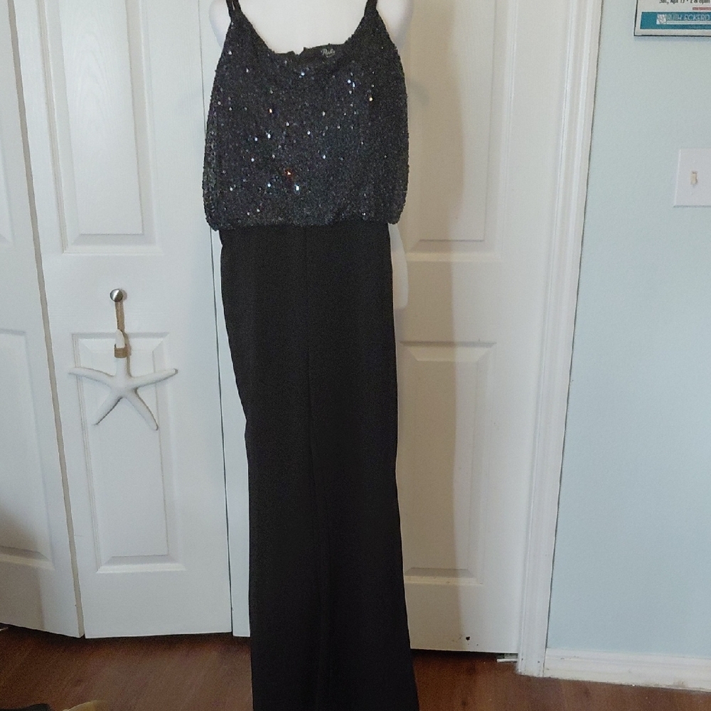 Parker Black Sequin Jumpsuit
